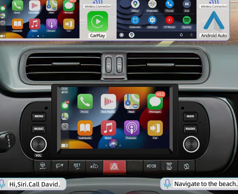 FİAT PANDA 2013-2020 ANDROİD MULTİMEDYA CİHAZI 8/128 CARPLAY