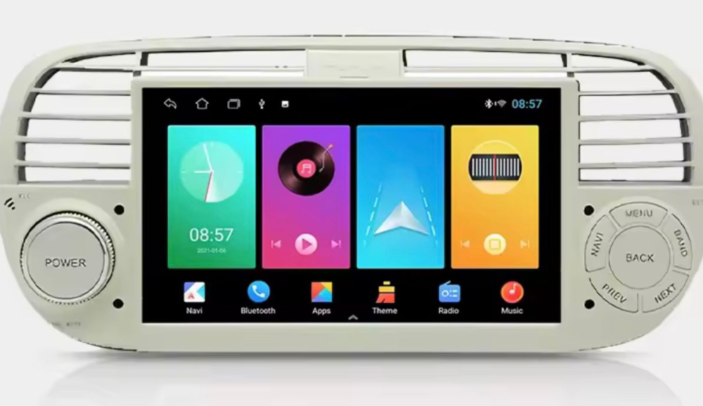 FİAT 500 L BEJ ORJİNAL GÖRÜNÜMLÜ ANDROİD 4RAM/64 HAFIZA CARPLAY